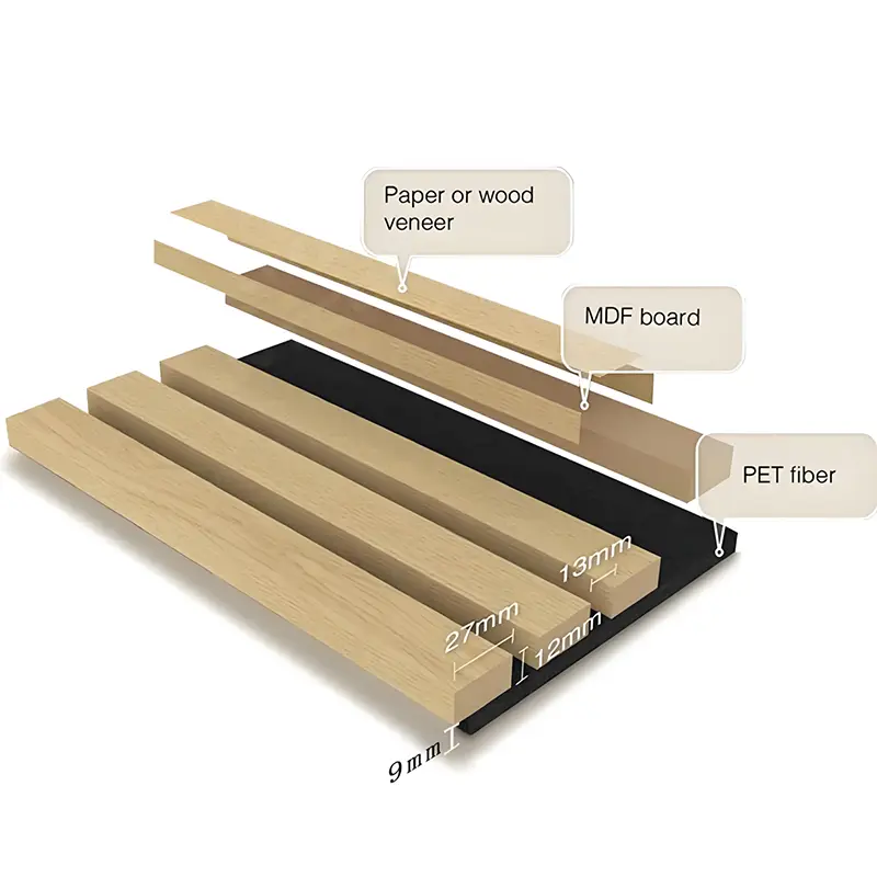 acoustic slat နံရံ